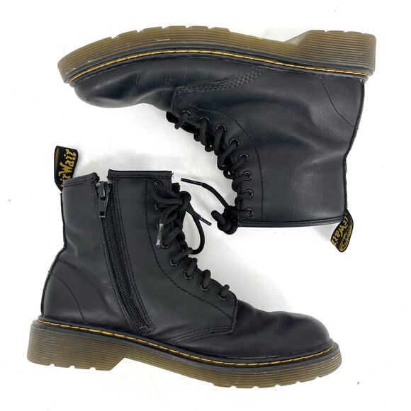 Dr. Martens Black‎ Leather 1460 Zip Ankle Boots Women\'s 4 / EU36 main image 9